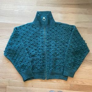 Misha & Puff zip up popcorn cardigan